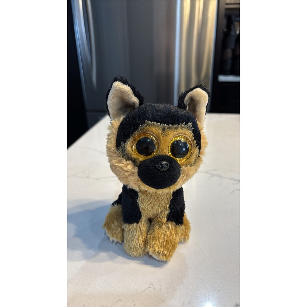 Ty Beanie Boos Spirit Dog Plush 6" Gold Glitter Eyes